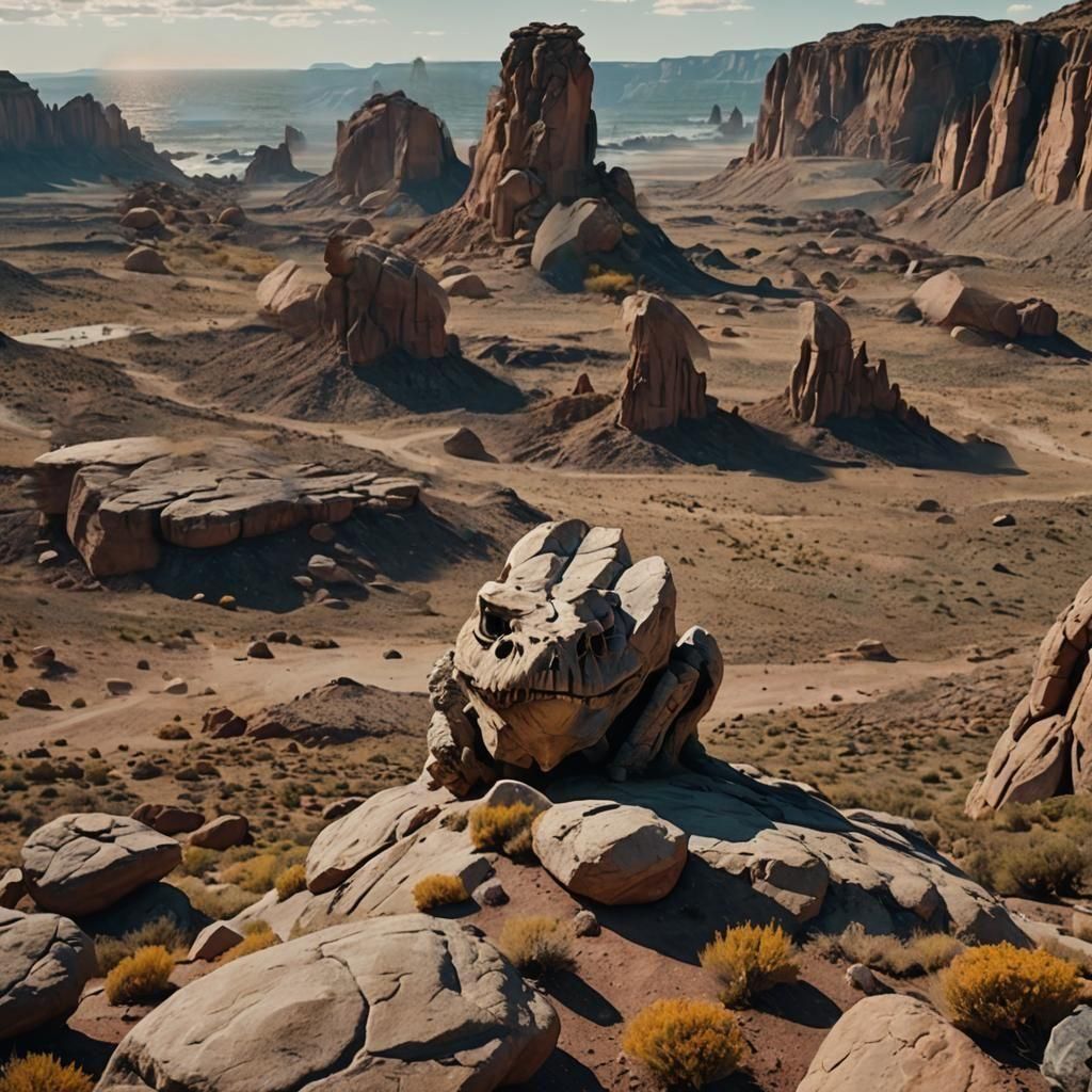 Spectacular Rock Record Album Cover: Cinematic Film Still