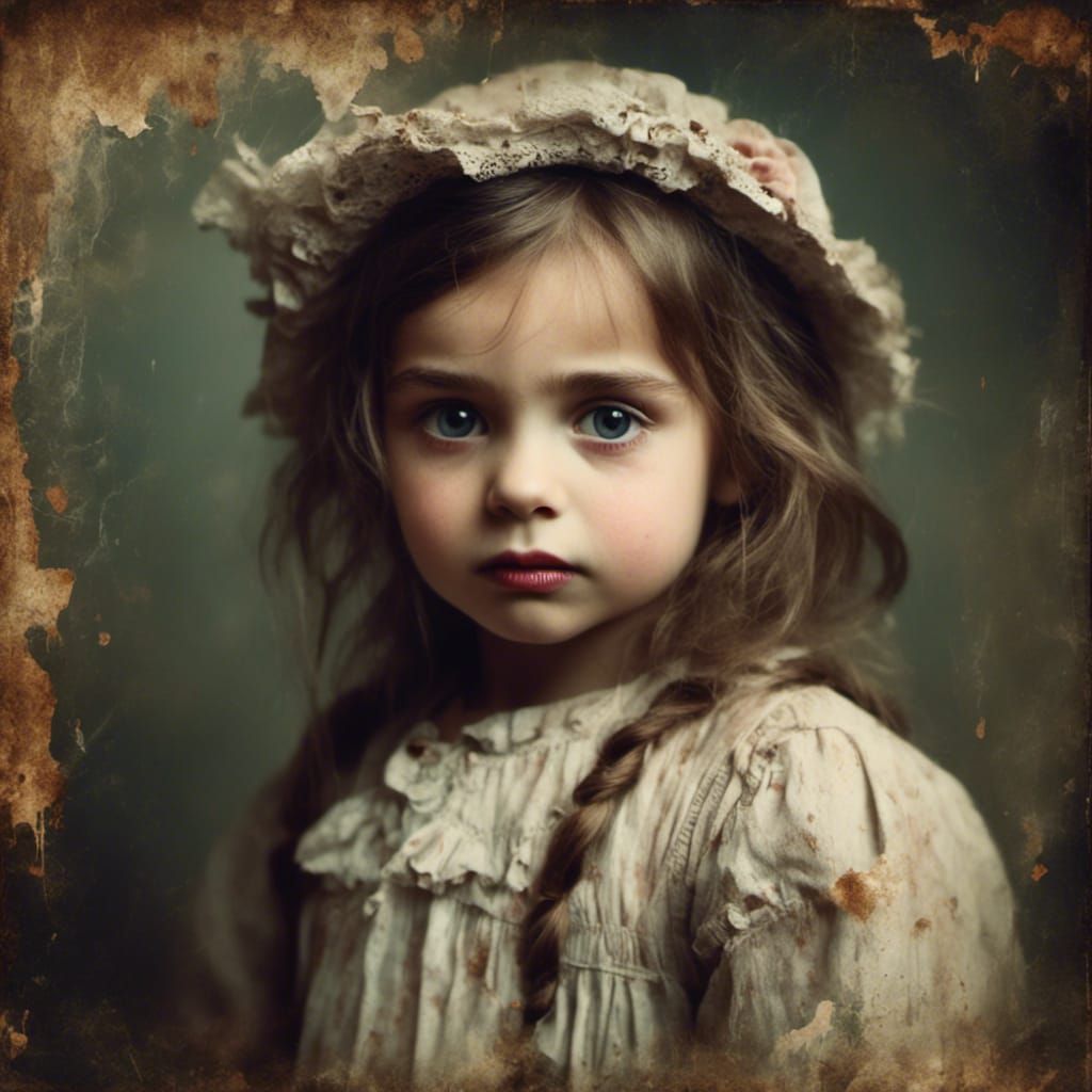 cute little girl <lora:Macabre:1.0> with beautiful big eyes and pouty lips smiling