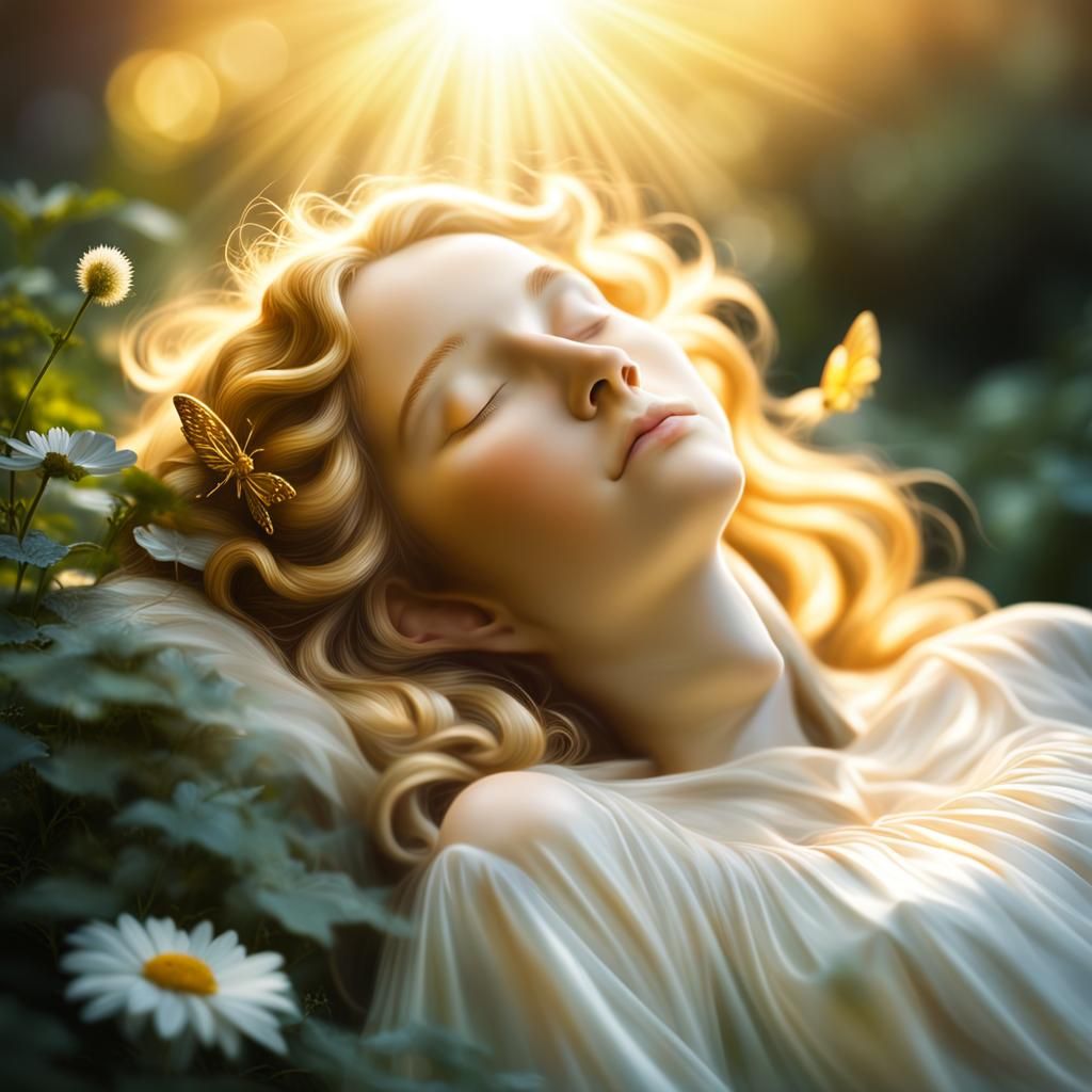 Sleeping Nymph in Divine Sunshine