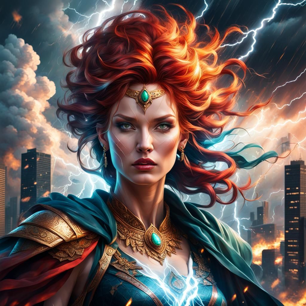 Mother Nature's Fury Over Earth in Lyrical Abstraction