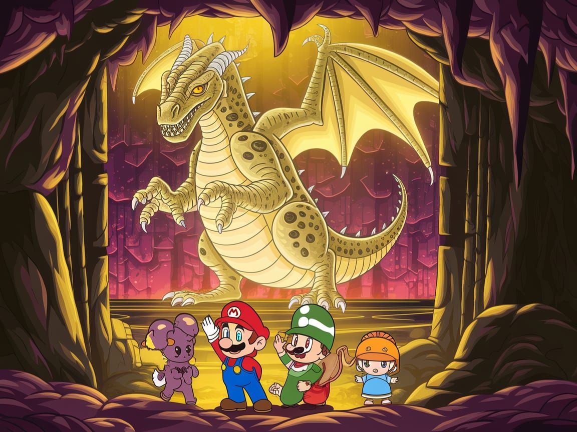 Colossal Undead Dragon in Hidden Chamber