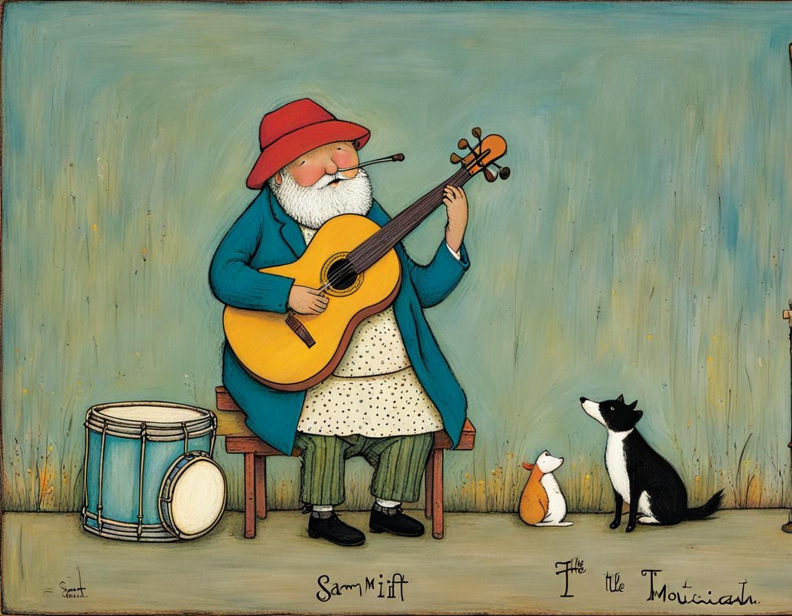 The Little Musician: Whimsical Children's Illustration