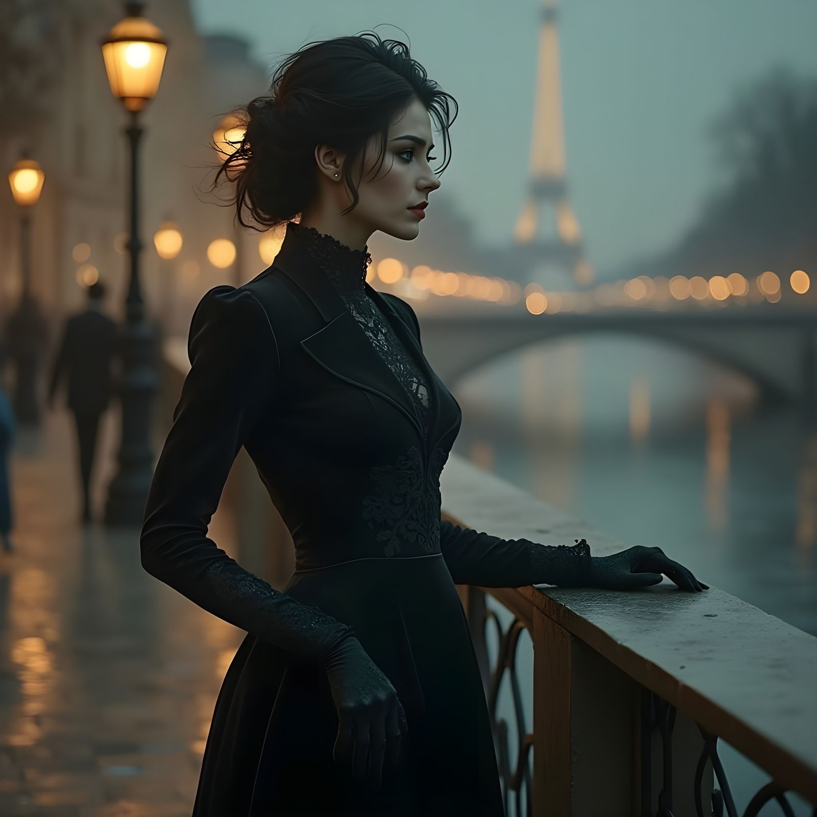Elegant Vampire in 1880s Paris