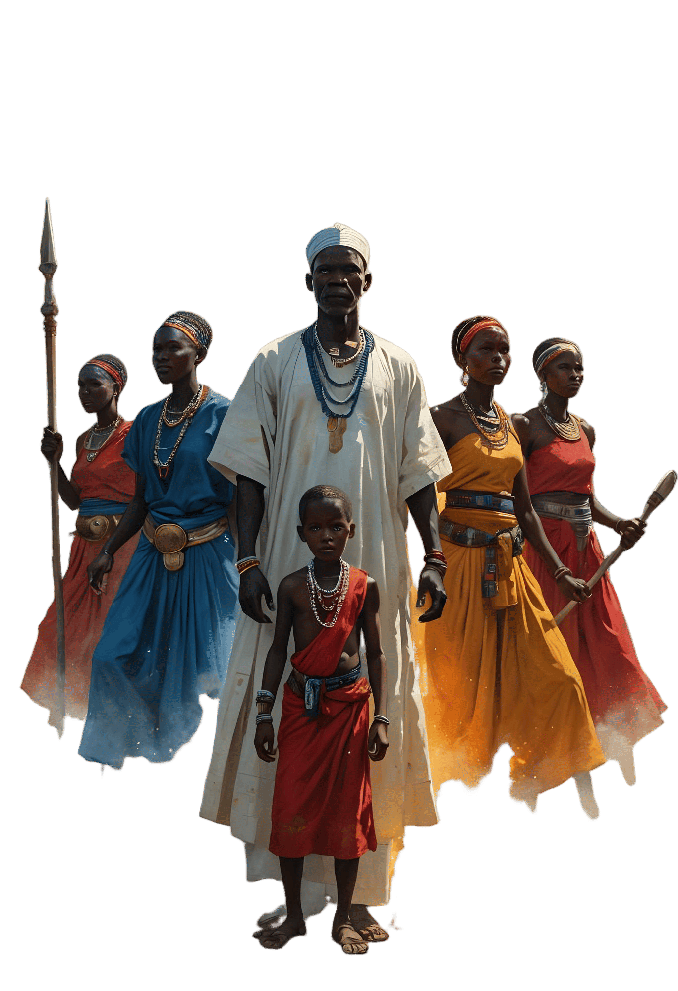 Orisha Obatalá in Yoruba Village, 8K Unreal Engine Art