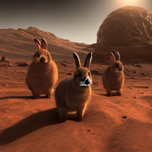 rabbits in mars rover