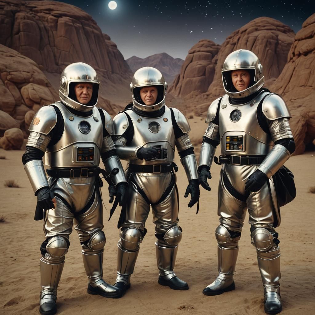 The Three Stooges as Spaceball troopers