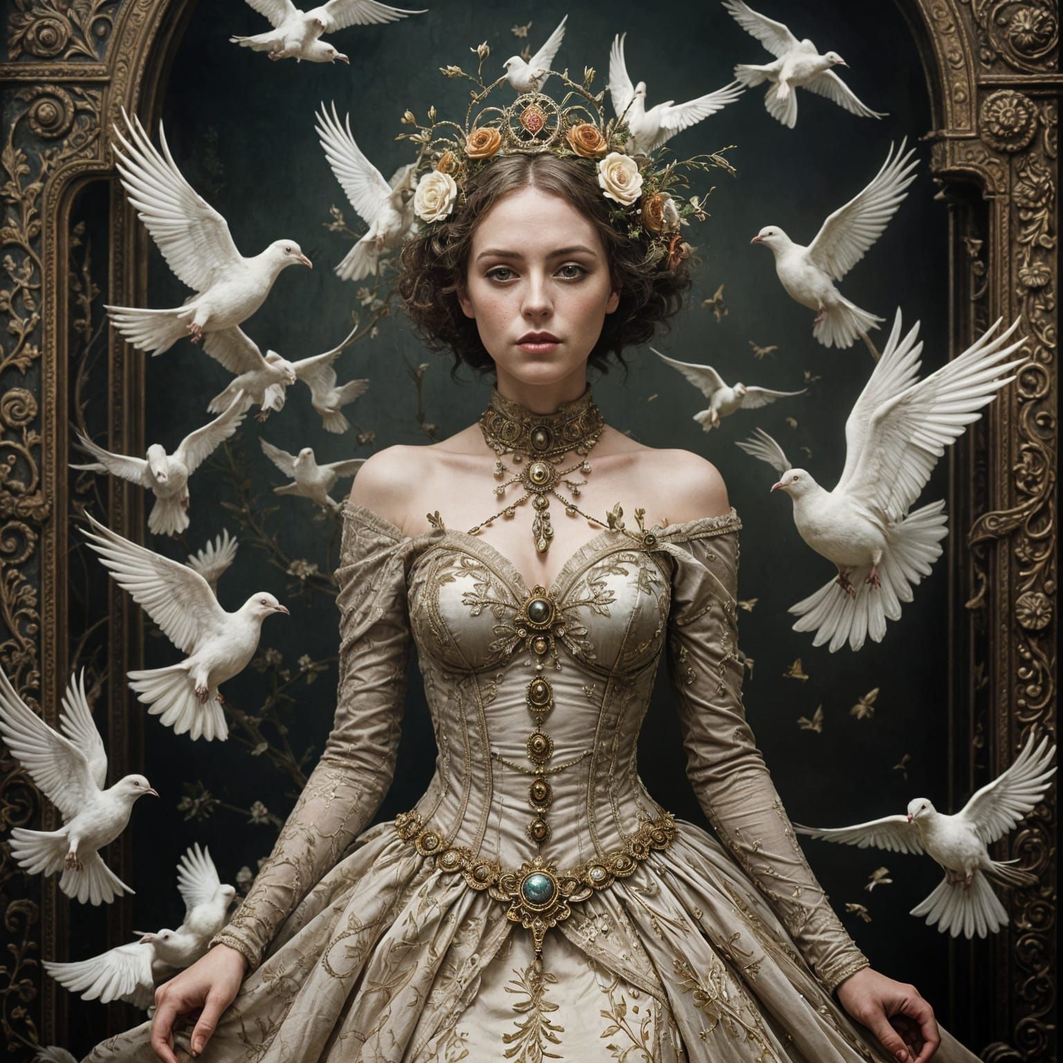Queen of the Doves in Edwardianpunk Glory