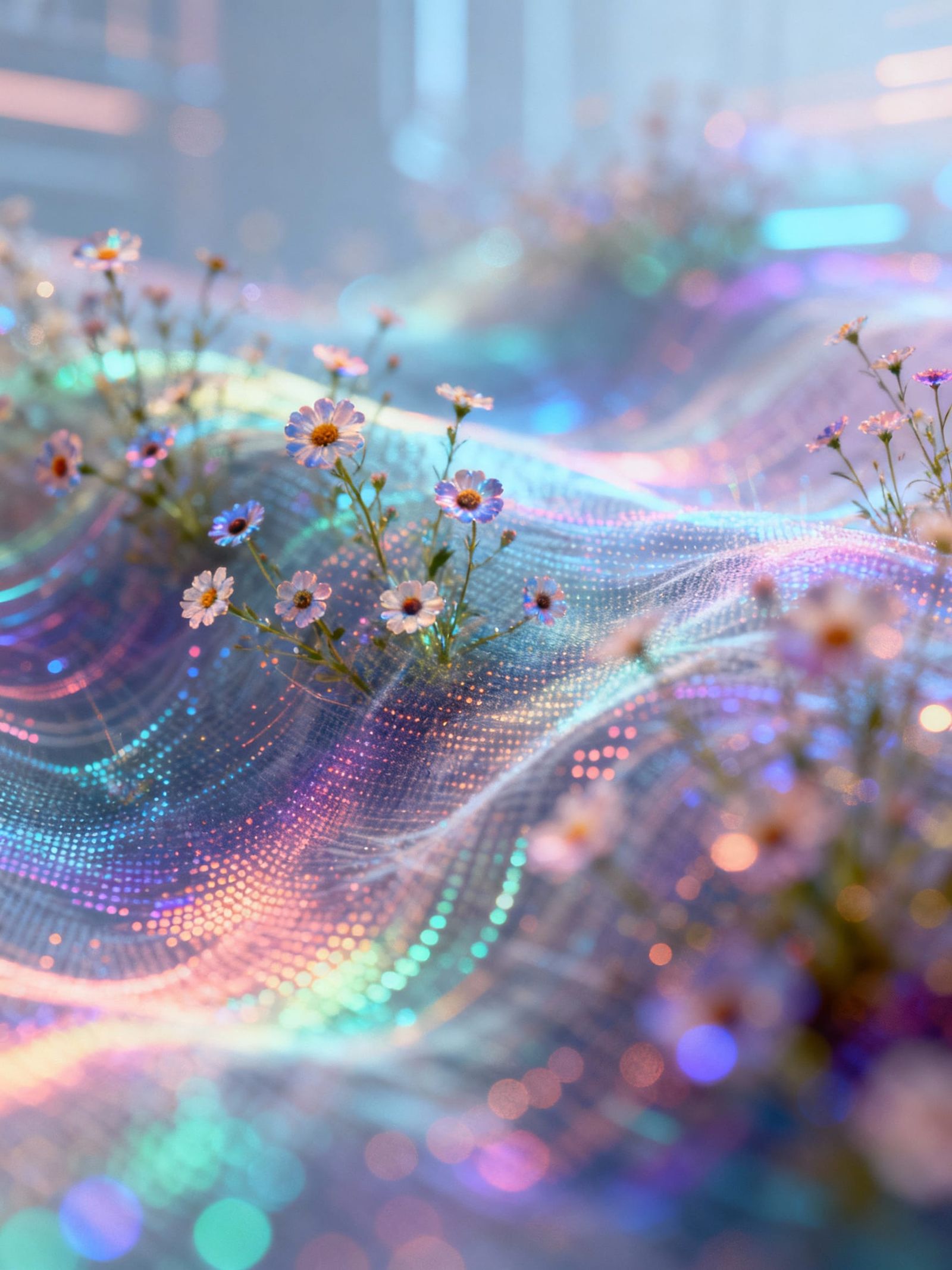 Quantum Dot Ditsyflowers Through the Wrong End of Cameraphon...