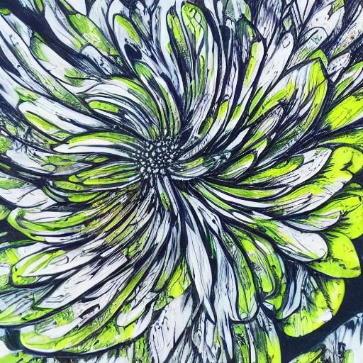 Colorful Botanical Ink Drawings in Graffiti Style