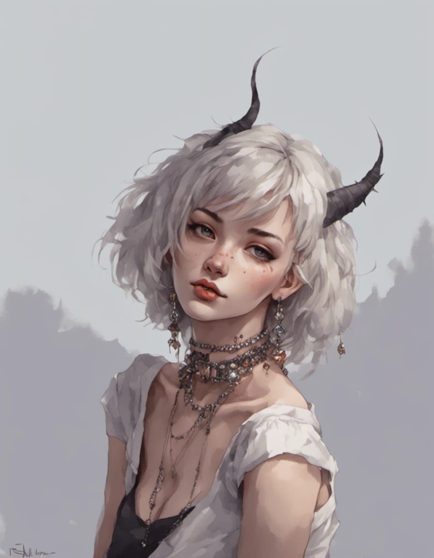 A feminine demon/ No name, #0776311278334