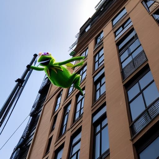 Kermit's Dramatic Fall From Skyscraper