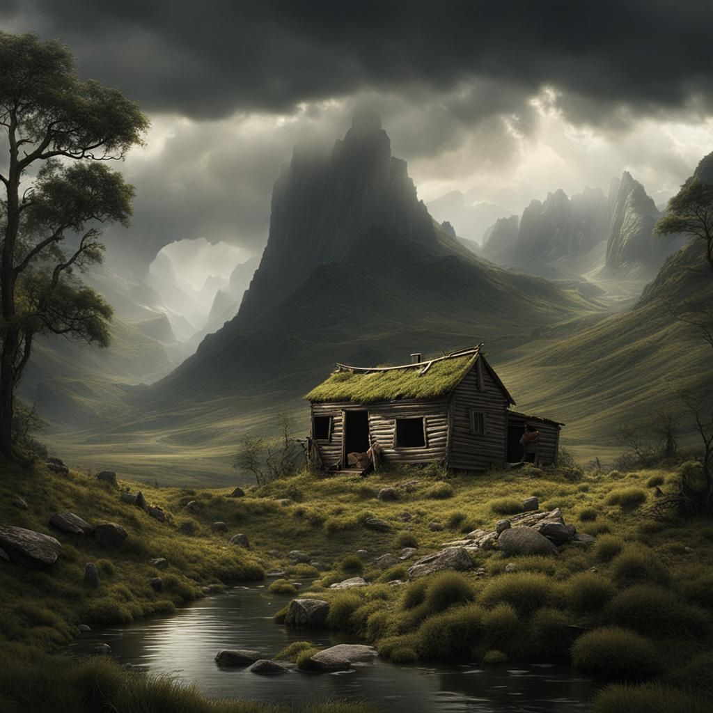 Despair and Poverty: A Detailed Matte Painting