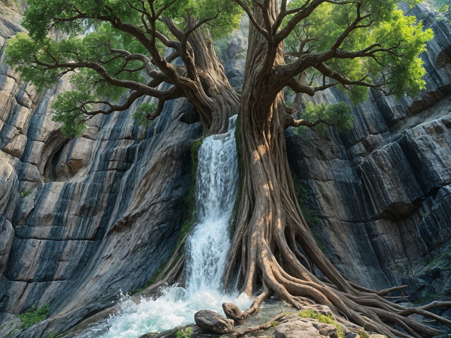 Arboreal Waterfall