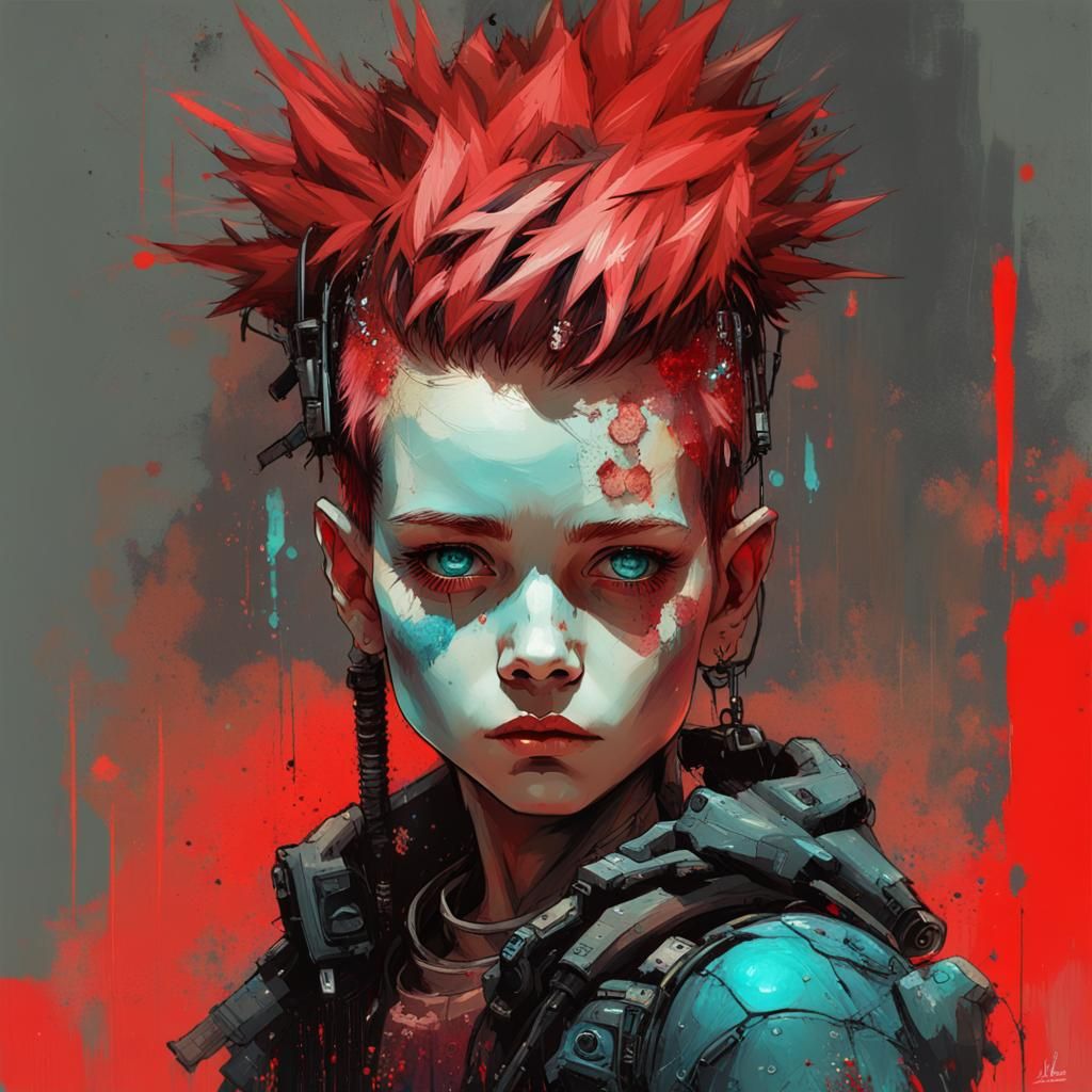 Cyberpunk Character - Courage