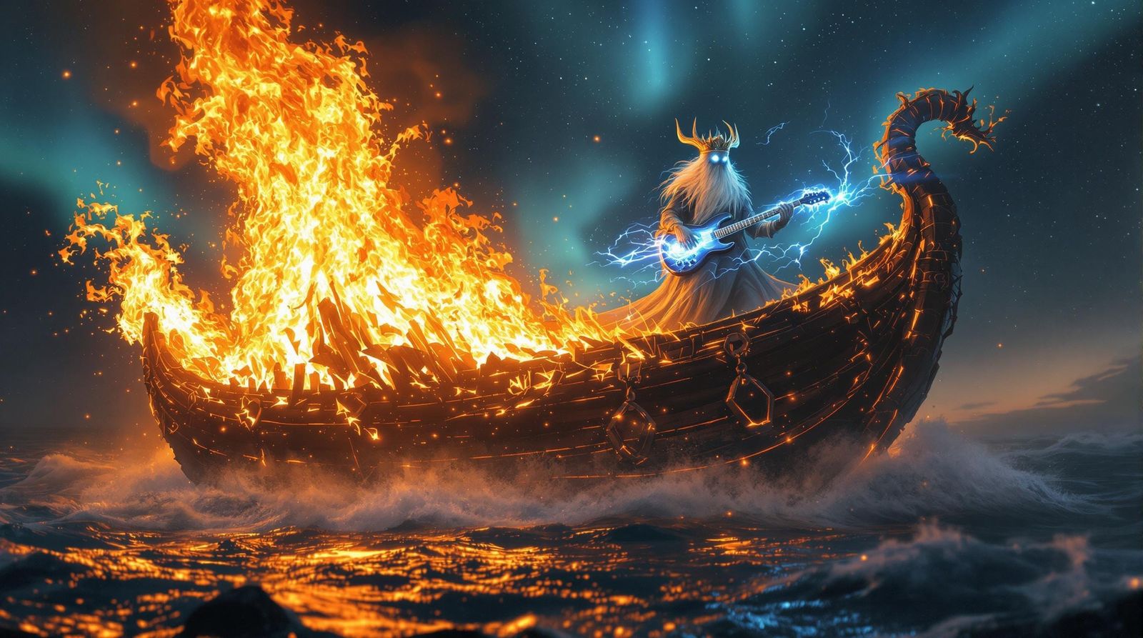 Viking King Shreds in Ethereal Dreamscape