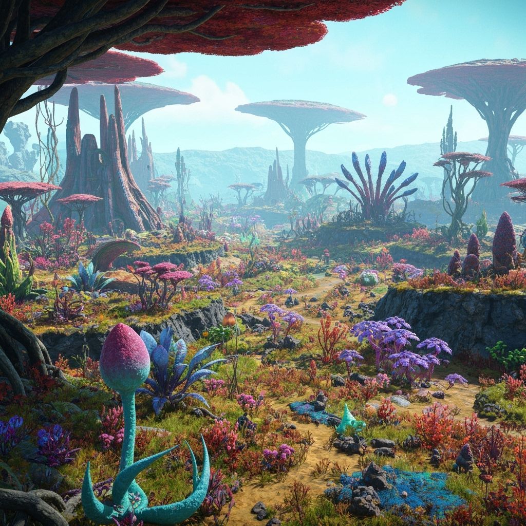 Jurassic Dinosaurs Gaze at Approaching Comet