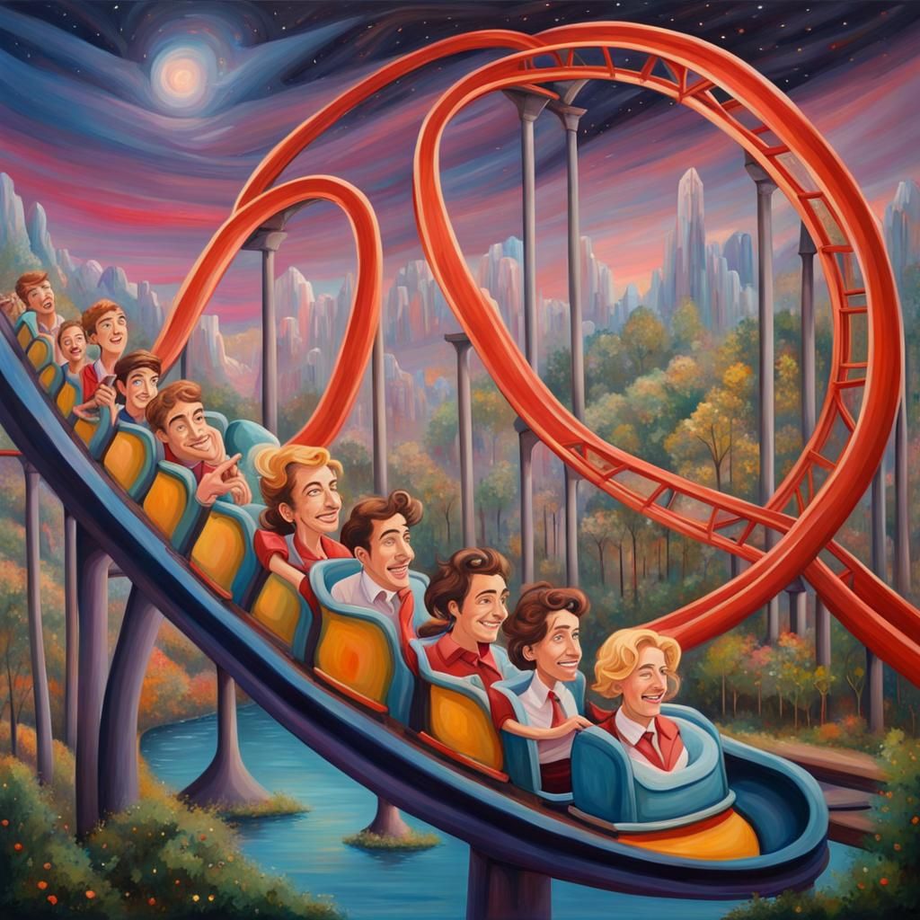 Cosmic Rollercoaster of Love at Theme Park