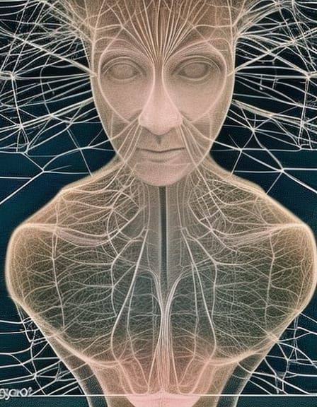 Brain Network with Spirit Exposure, Octane Render