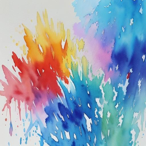 Crystal Growth like Water Color Splotches.