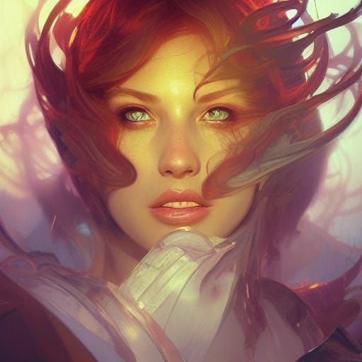 Doomed Portrait in Hyperdetailed Digital Art