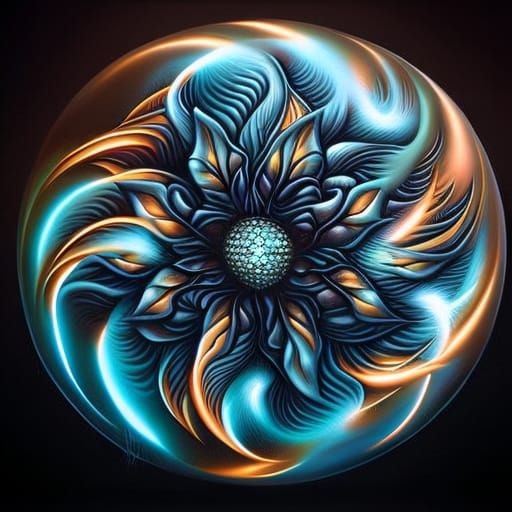 Exploding Puffball in Photorealistic Style