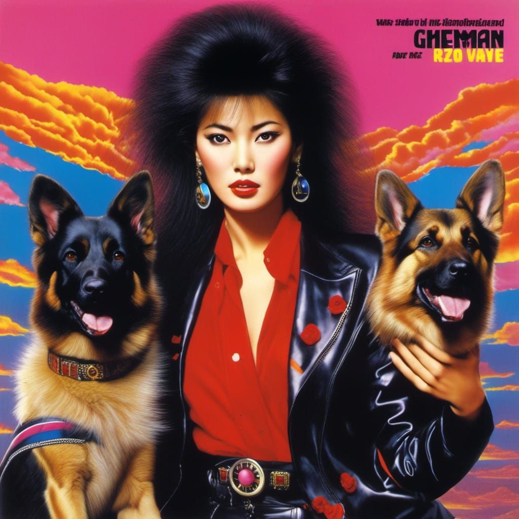 1980s New Wave Singer Album Cover Art