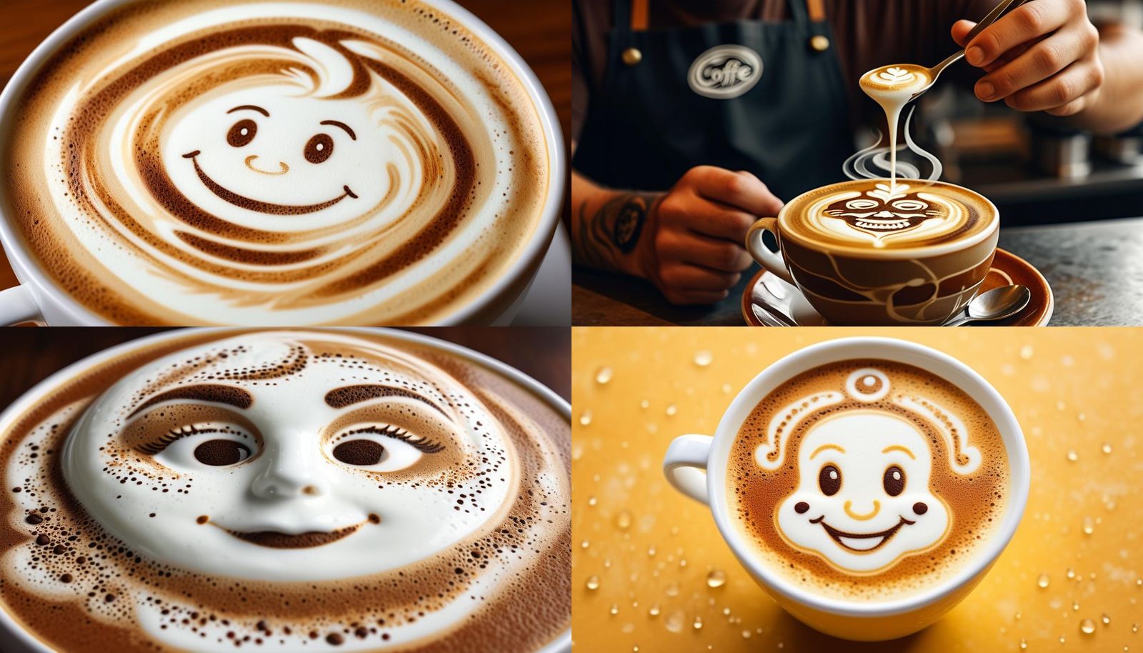 Custom Latte Art Portrait on Coffee