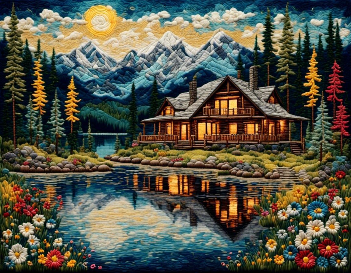 rustic chalet near a lake