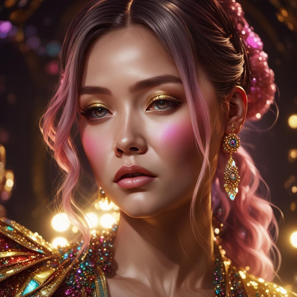 Jennie from Black Pink: Concept Art Portrait