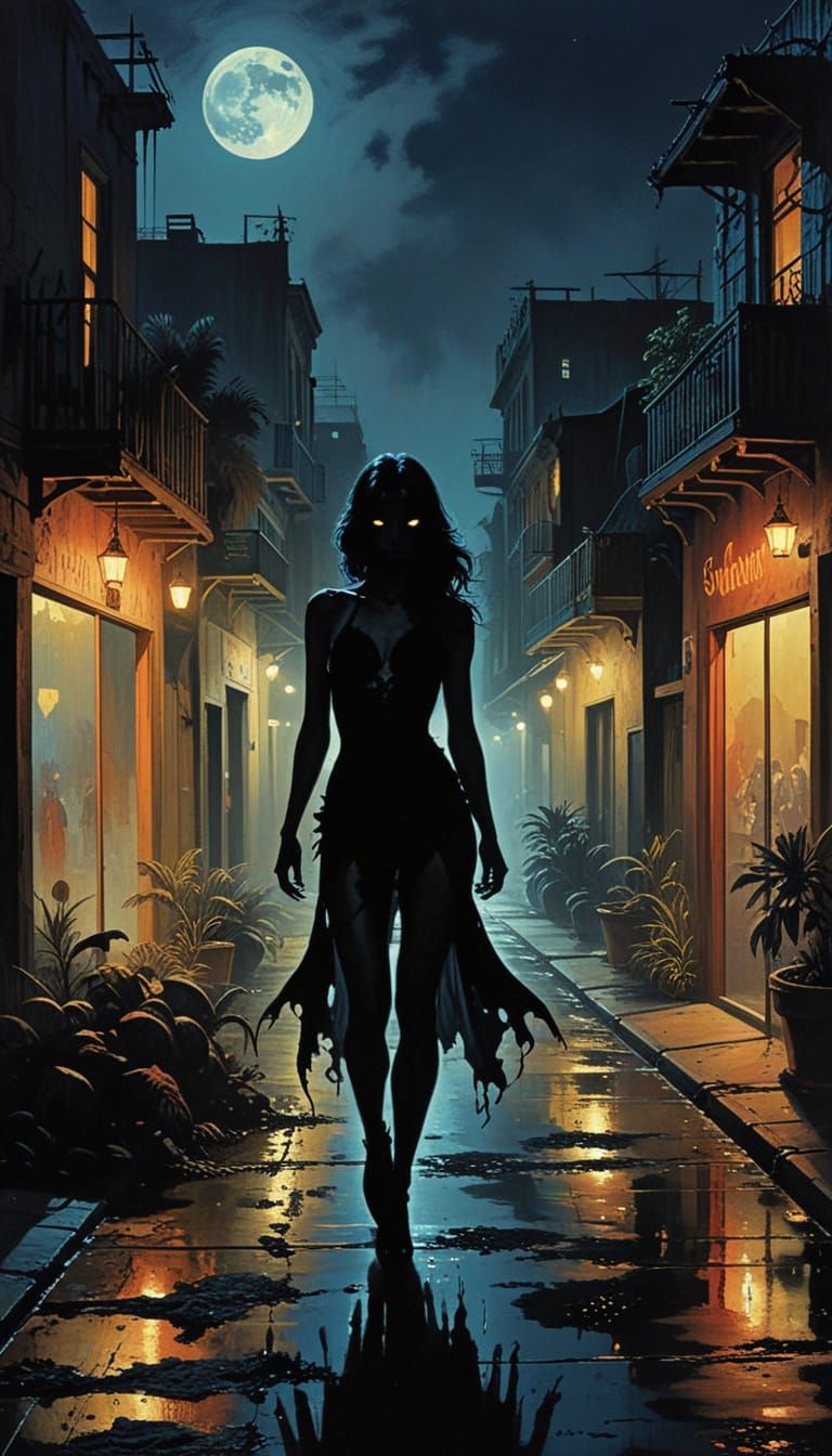 Ethereal Vampiress Emerges from 1970s Santa Monica Night