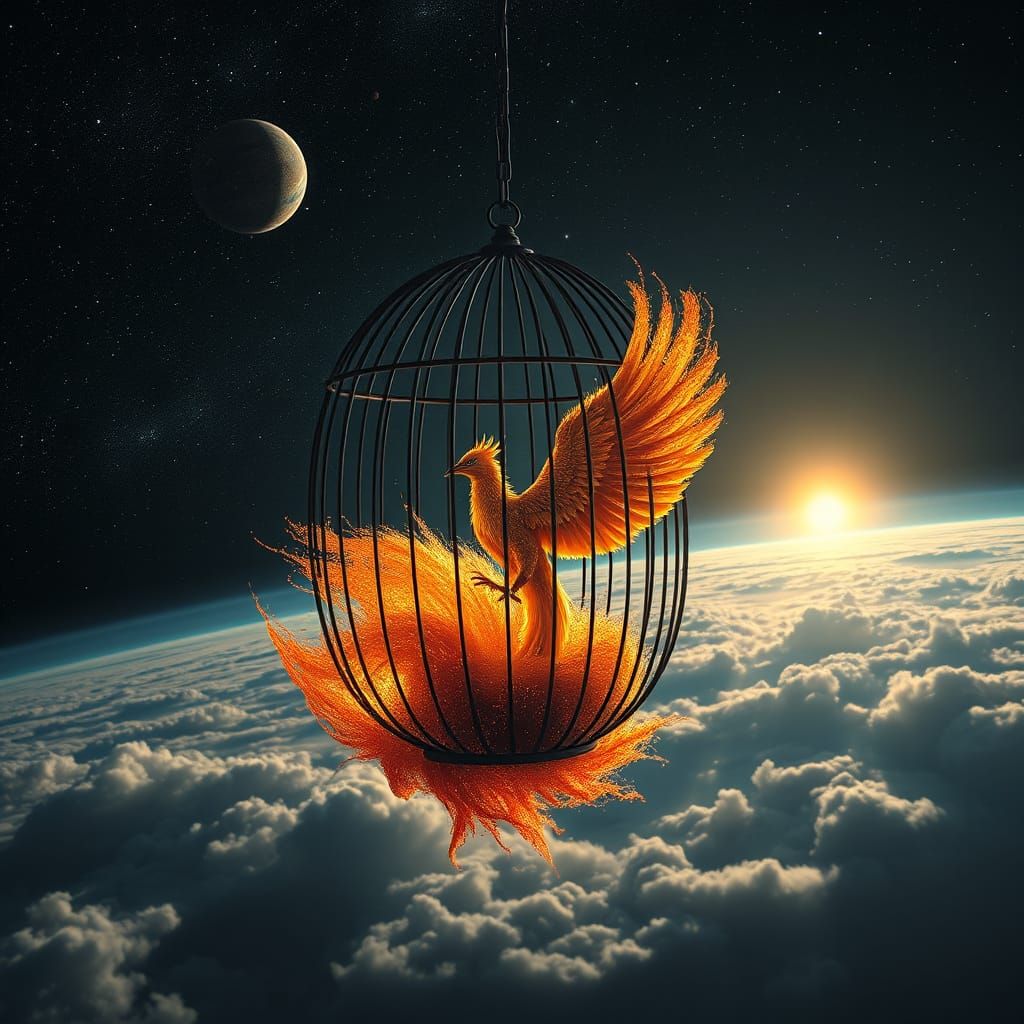 Cosmic Phoenix Escapes Stardust Cage in Space