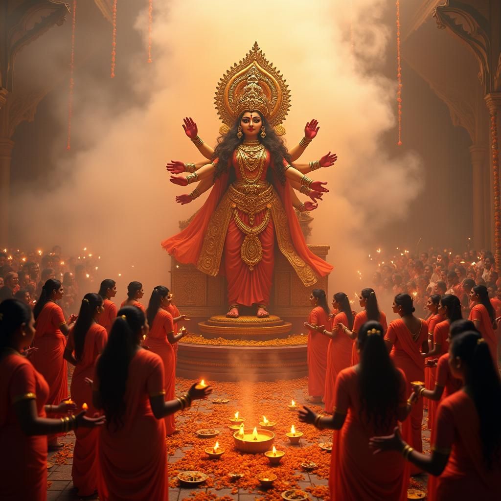 Durga Puja Celebration: A Vibrant Bengali Festival