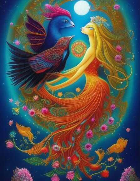 Celestial Women in a Magical Fairytale Style