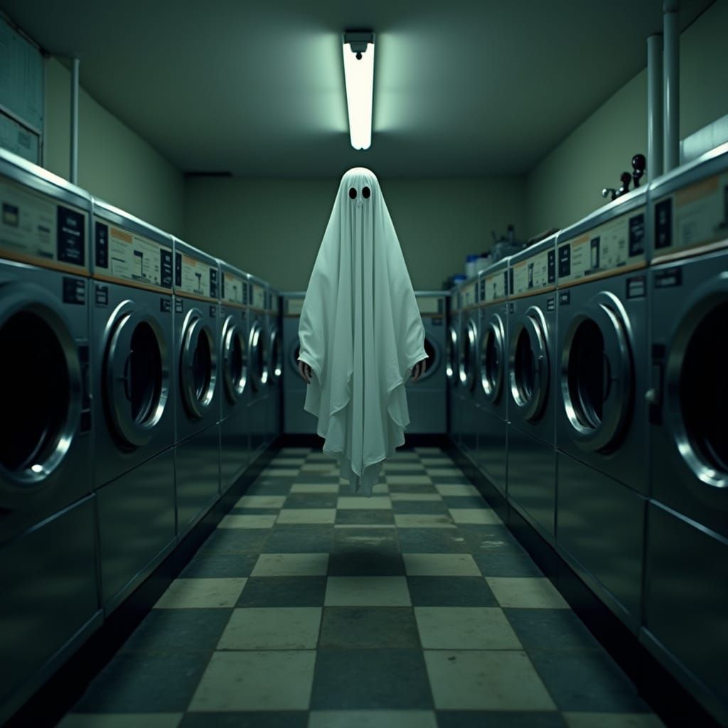 Eerie Laundromat Apparition Captured on Security Camera