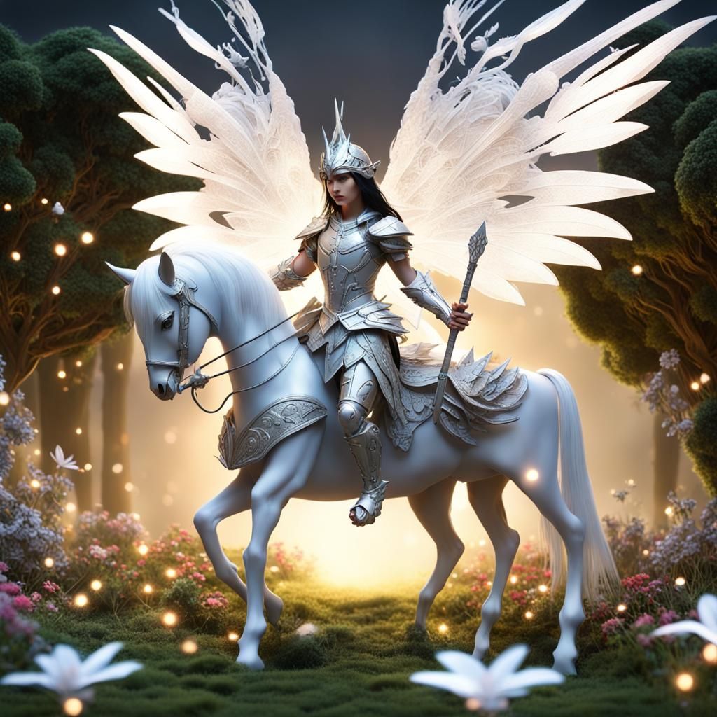 Fairy Knight Protects Garden of Eden in 3D