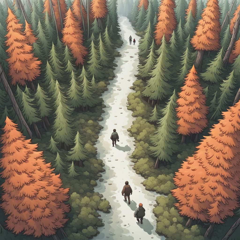 Taiga Forest: Giant Creature Stalks Lost Person