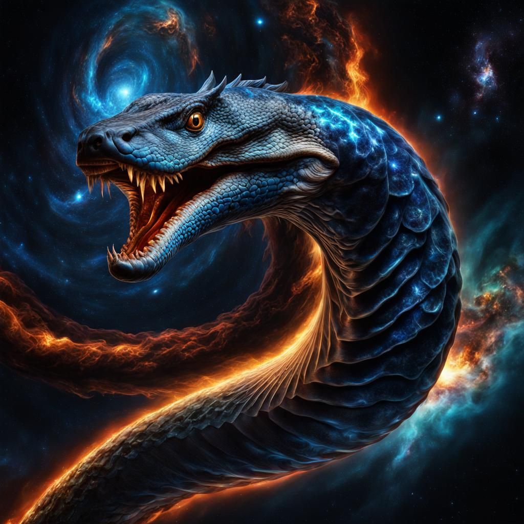 Galactic Serpent Unveiled in Cosmic Display