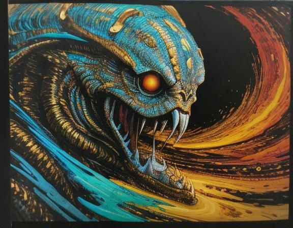 Dynamic Comic Book Clash in Digital Art Style