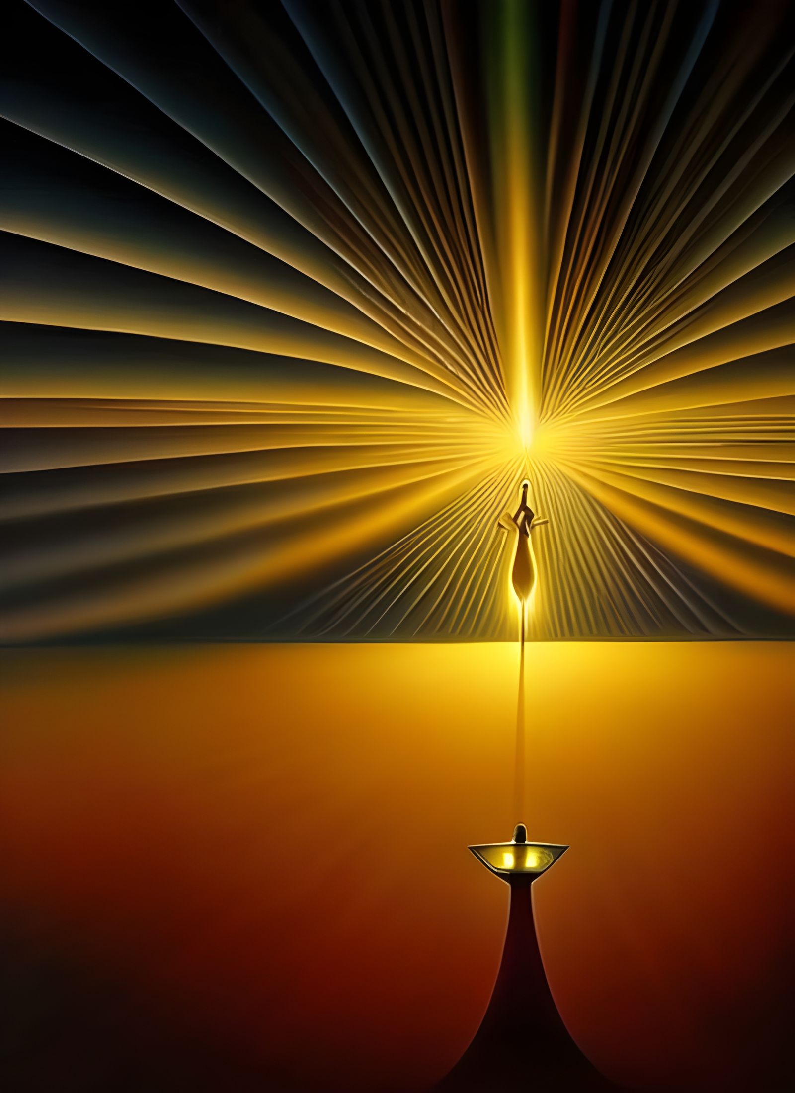 Dreamlike Abstract Illusionism with Light Rays