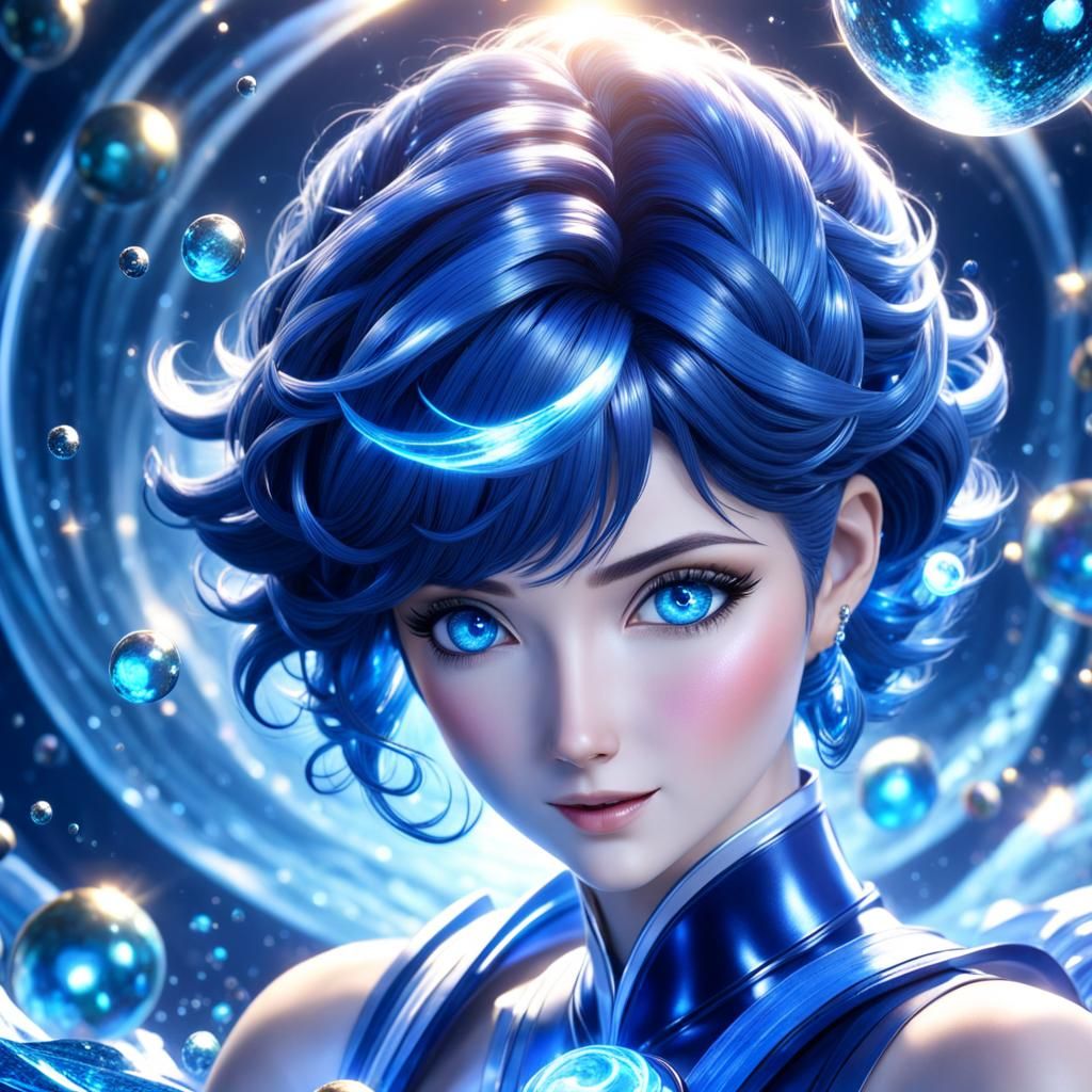 Sailor Mercury with Magical Water Powers