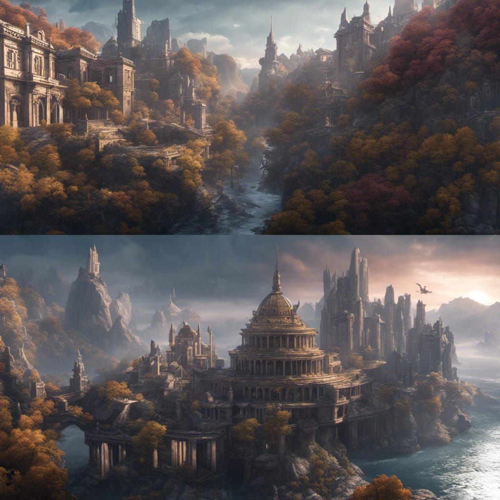 Fantastical Dance and Philosophy Schools, Digital Art