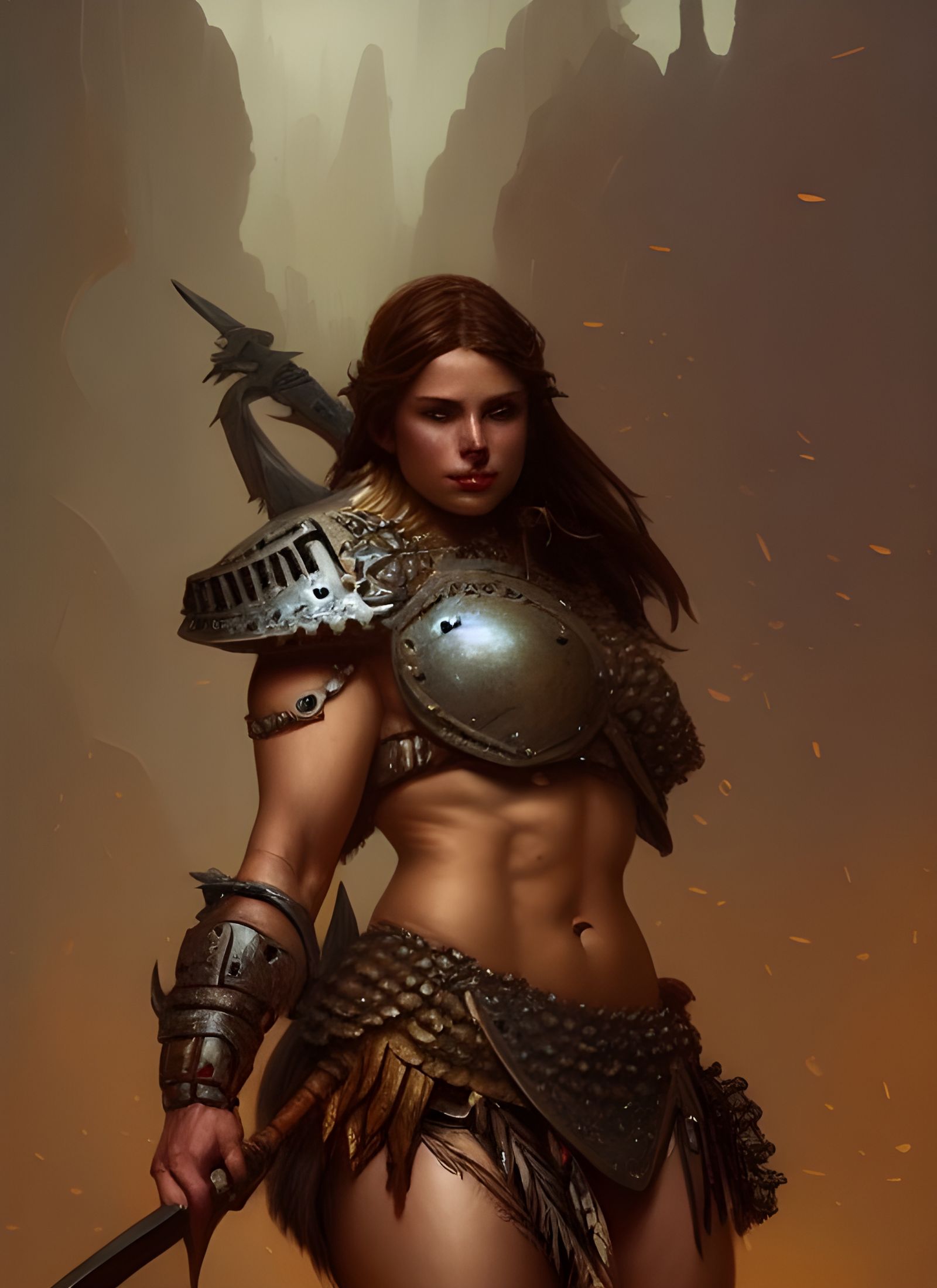 Armored warrior maiden