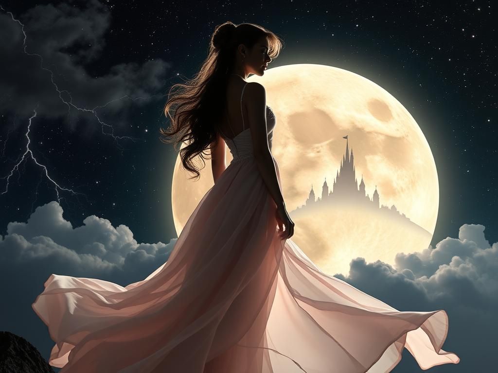 Ethereal Silhouette: Divine Feminine in Fantasycore Space