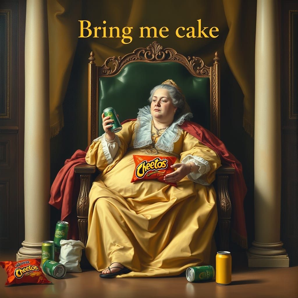 Medieval Queen Indulges in Junk Food