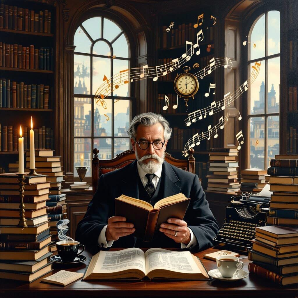 Melting Clock Study: Ideas Flowing in Candlelight