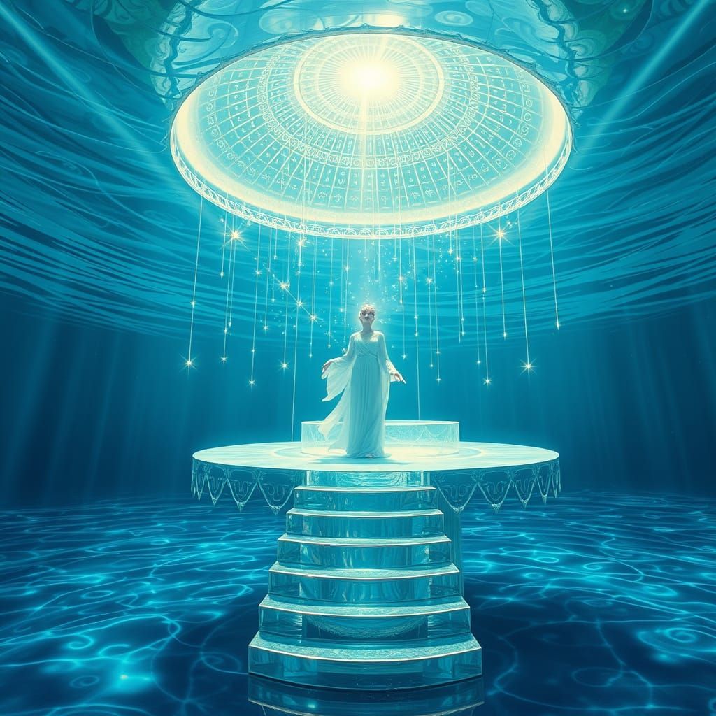 Surreal Temple Ascends into Radiant Dome
