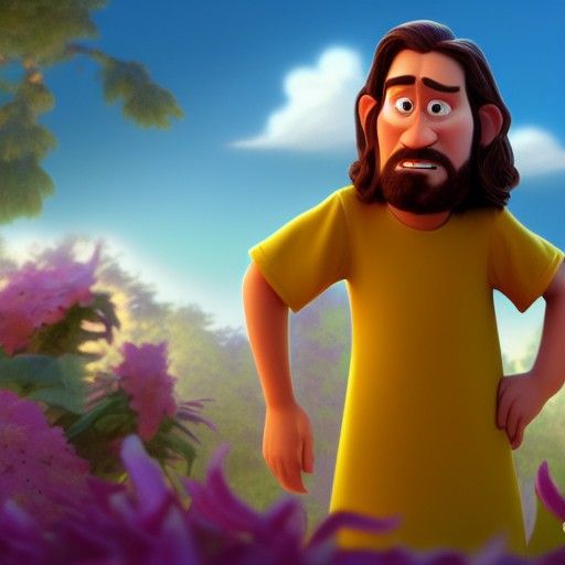 Jesus as Pixar-Style 3D Digital Art