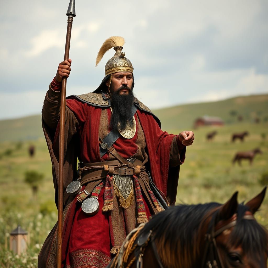 Mongol Warrior in the Year 1200