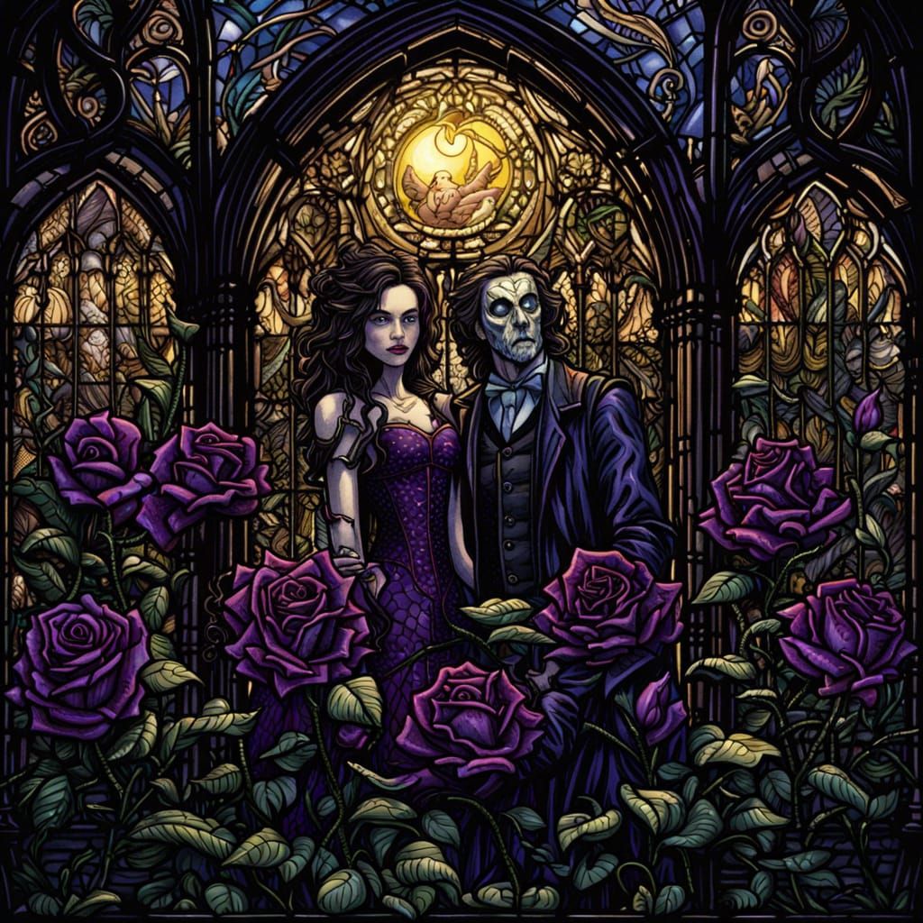 High Gothic Floral Horror in Comic Book Art