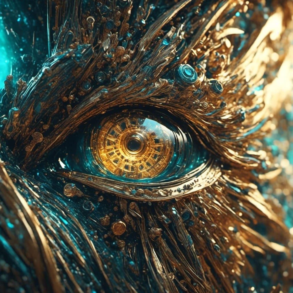 Mechanical Human Figure Under Spotlight